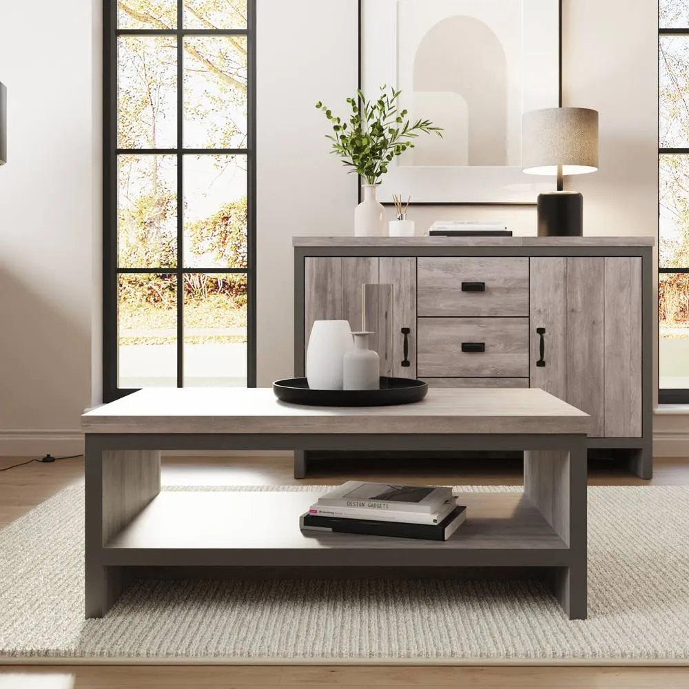 GFW Boston Simple Coffee Table in Grey