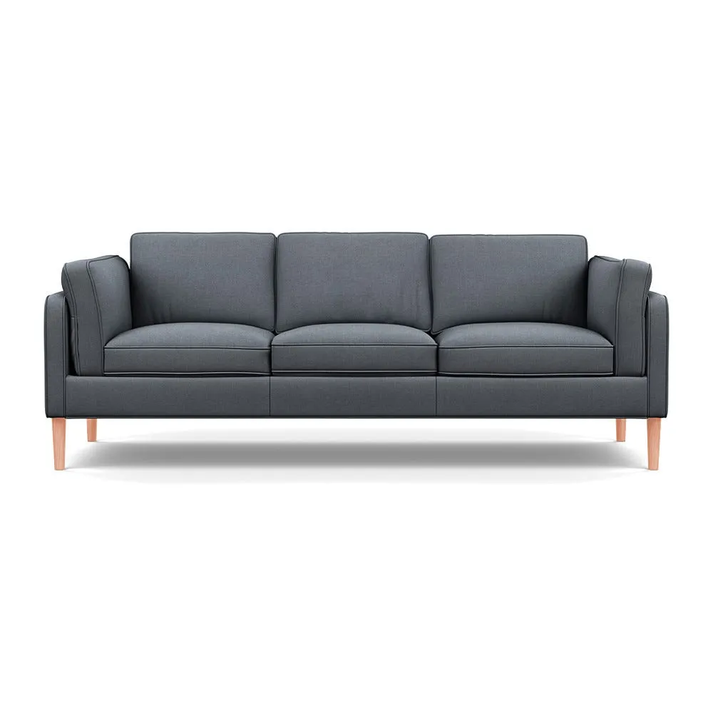 Heal's Sonno 4 Str Sofa Siena Cotton Shale Grey Natural Feet 1