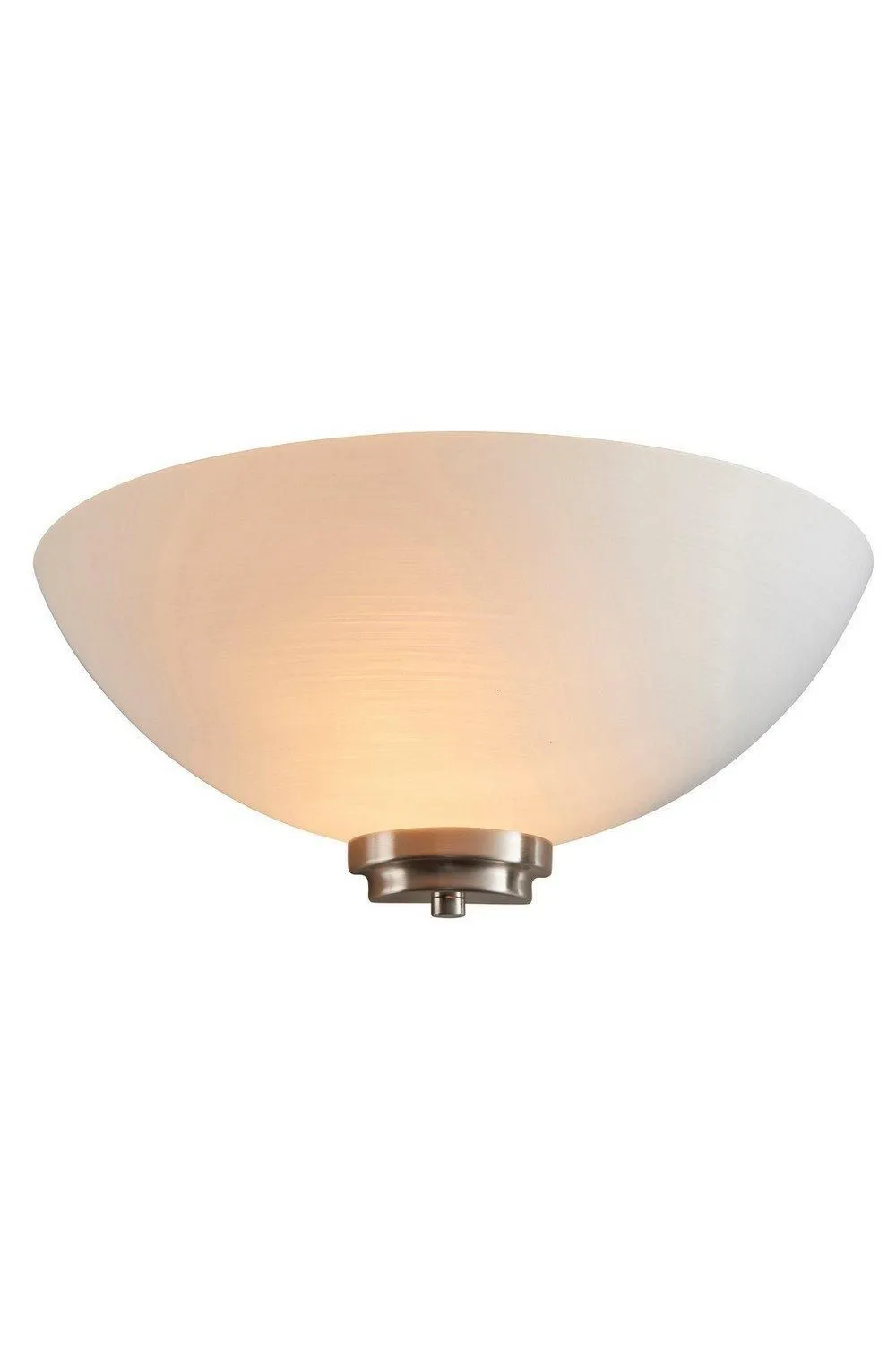 Netlighting Welles 1 Light Indoor Wall Uplighter White Satin Chrome E27 in Grey