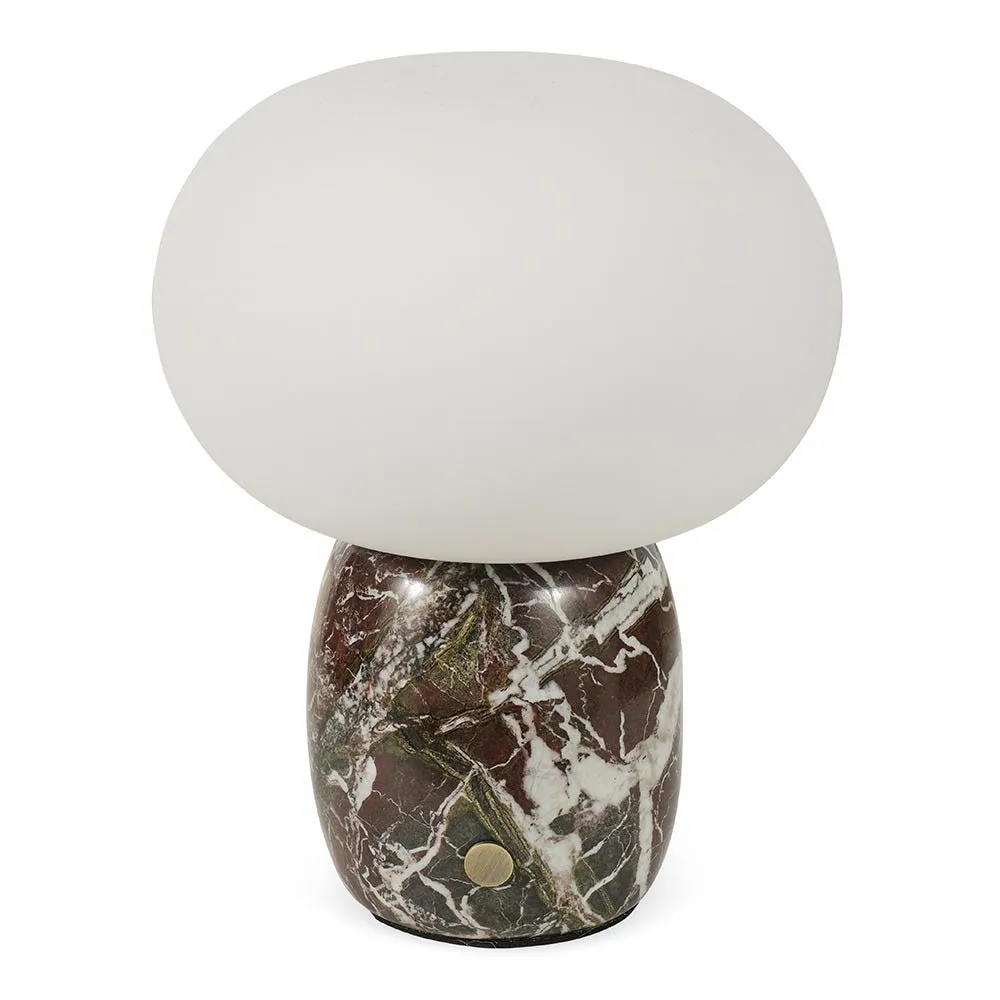 Heal's Pebble LED Portable Table Lamp Burgundy Marble 2
