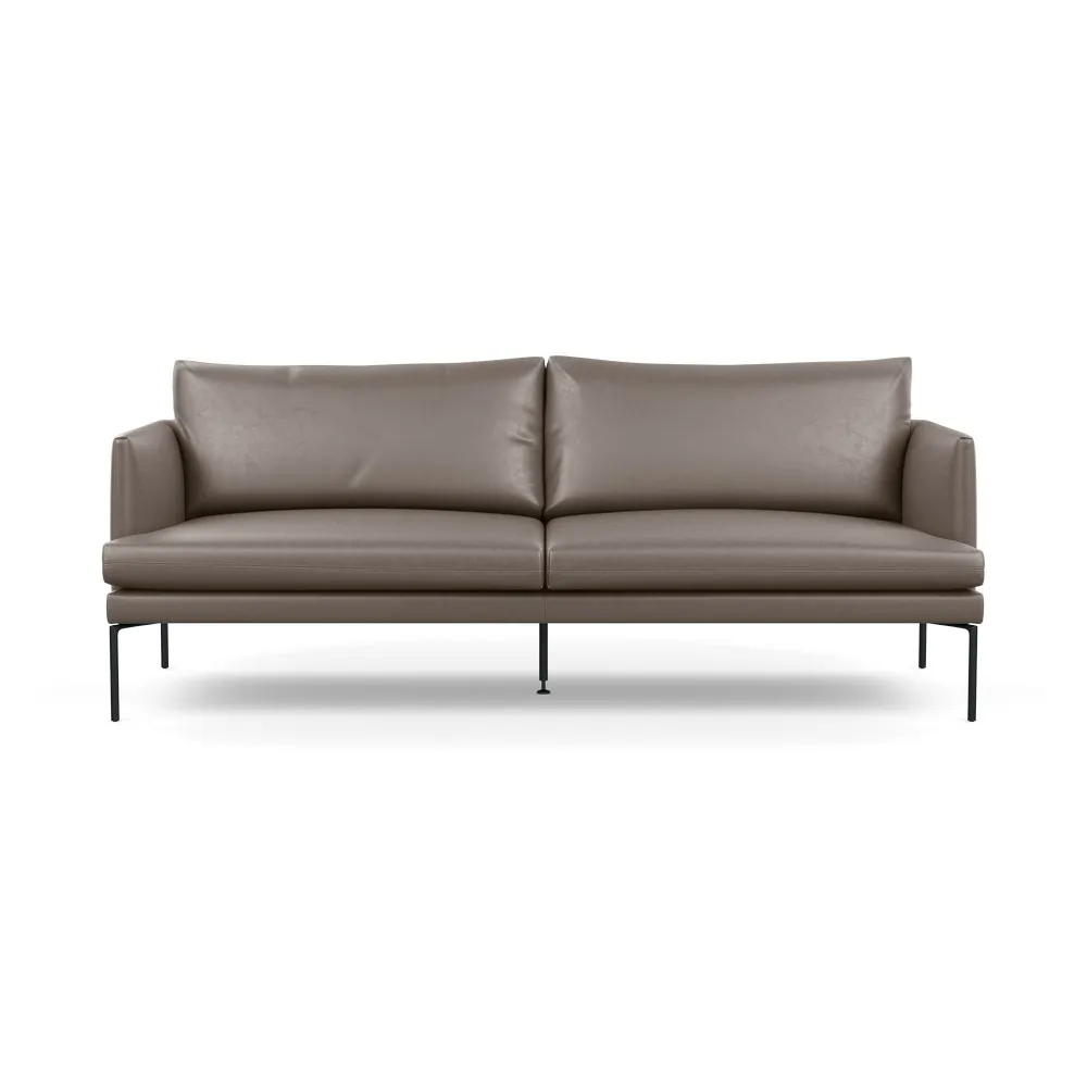 Heal's Matera 3 Seater Sofa Daino Leather Elephant 1