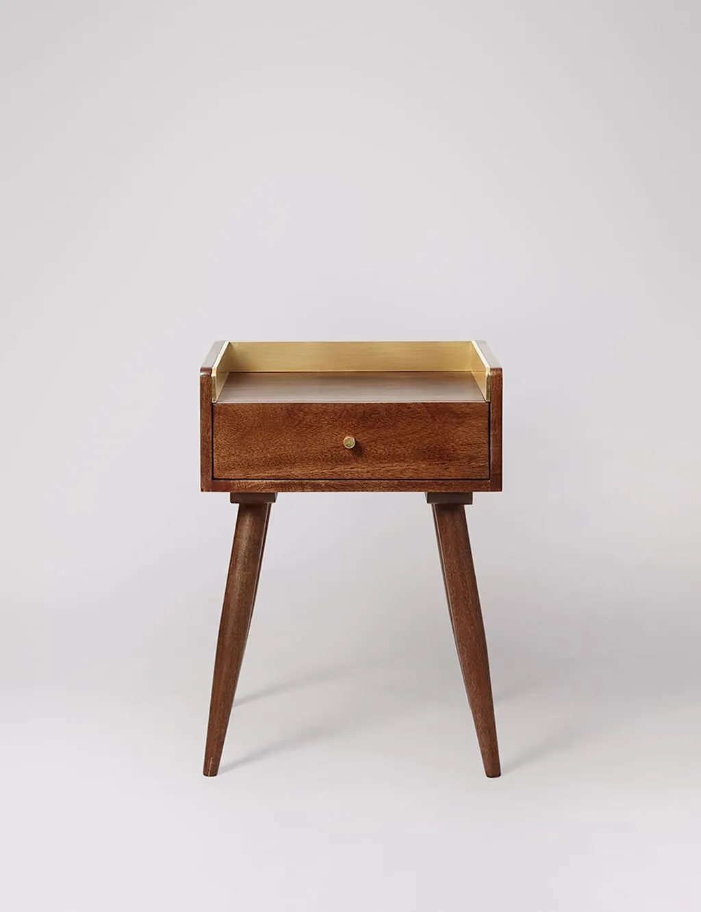 Swoon Fresco Mango Wood 1 Drawer Side Table Brown