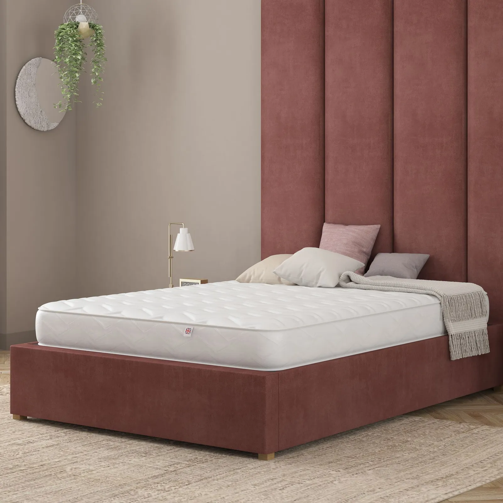 Catherine Lansfield Vitality Support Memory Foam Hybrid Mattress in White 6
