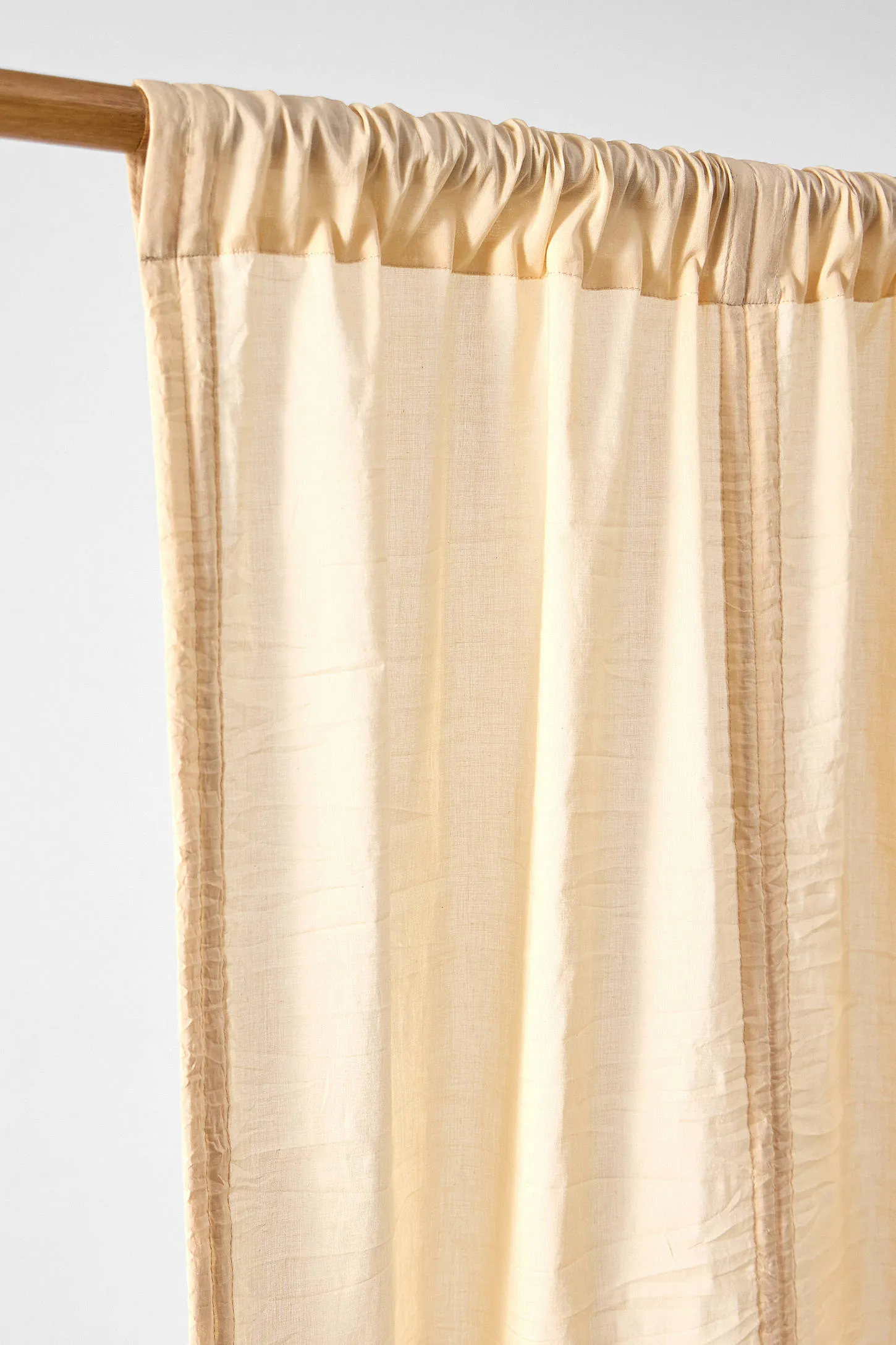 Ecru Tied Valance Curtain - Ecru 4
