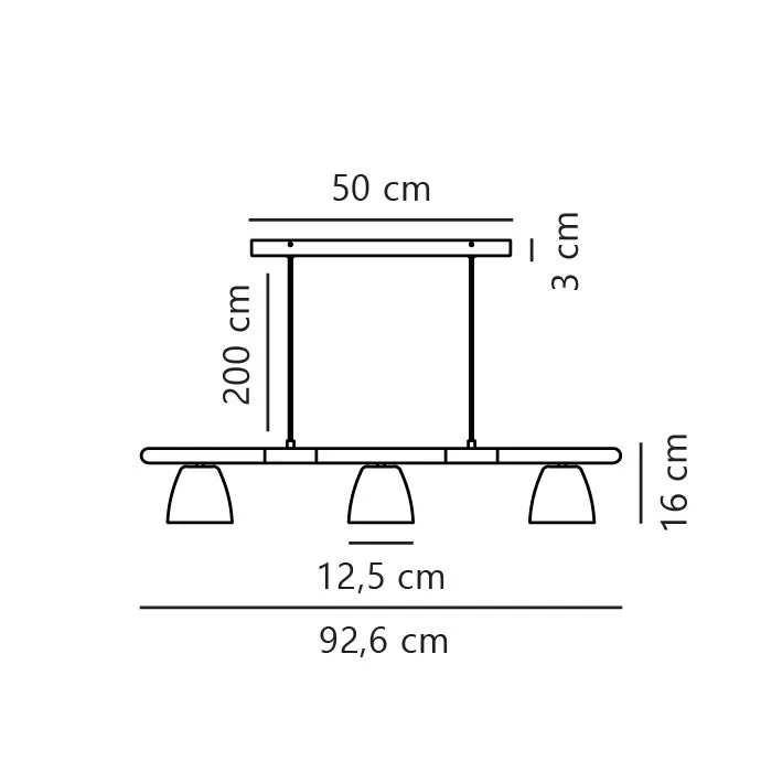 Nordlux Theo Pendant Light Black Metal Dining Room GU10 Mains 4