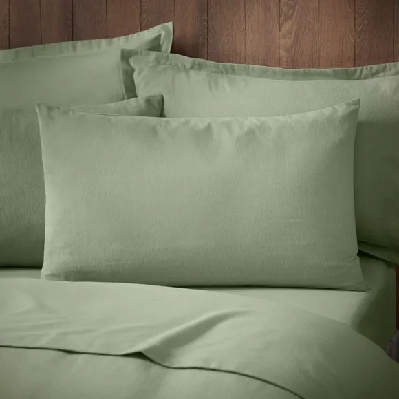 Soft & Cosy Luxury 100% Brushed Cotton Standard Pillowcase Pair 1