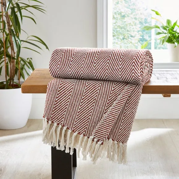 Jenson Herringbone Throw Blanket 1