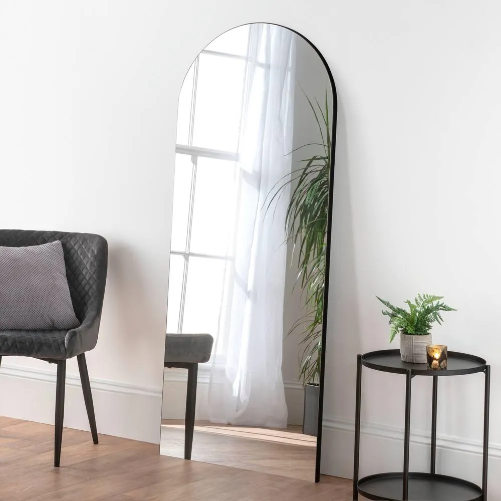 Yearn Mirrors Large Contemporary Arched Mirror in Black 2