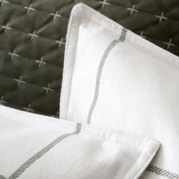 Bianca Fine Linens Regal Check 100% Brushed Cotton Duvet Cover & Pillowcase Set 4