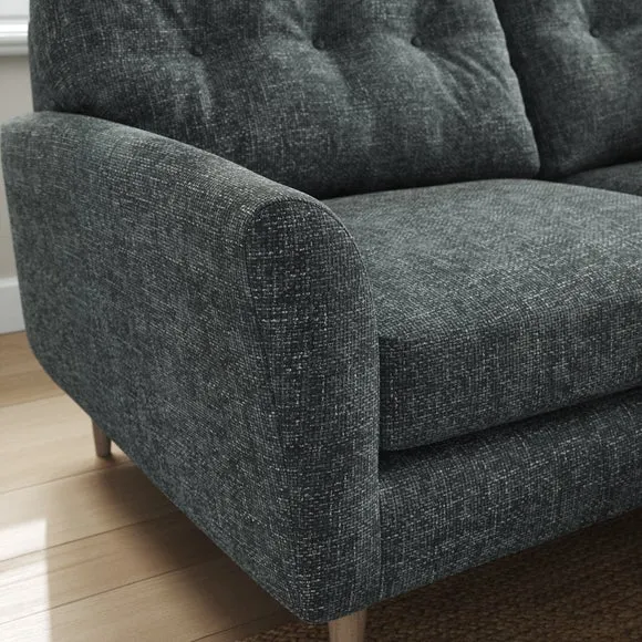 Sven Chunky Chenille Reversible Corner Chaise Sofa 5