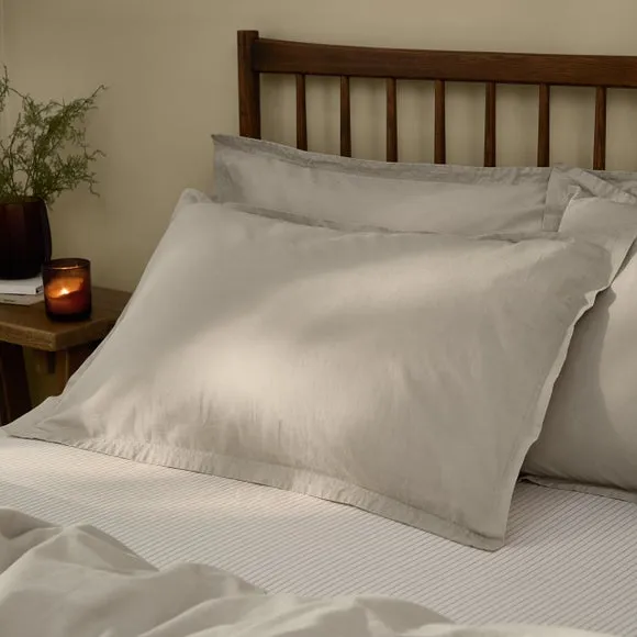 Yard Hebden Washed Cotton Oxford Pillowcase Pair