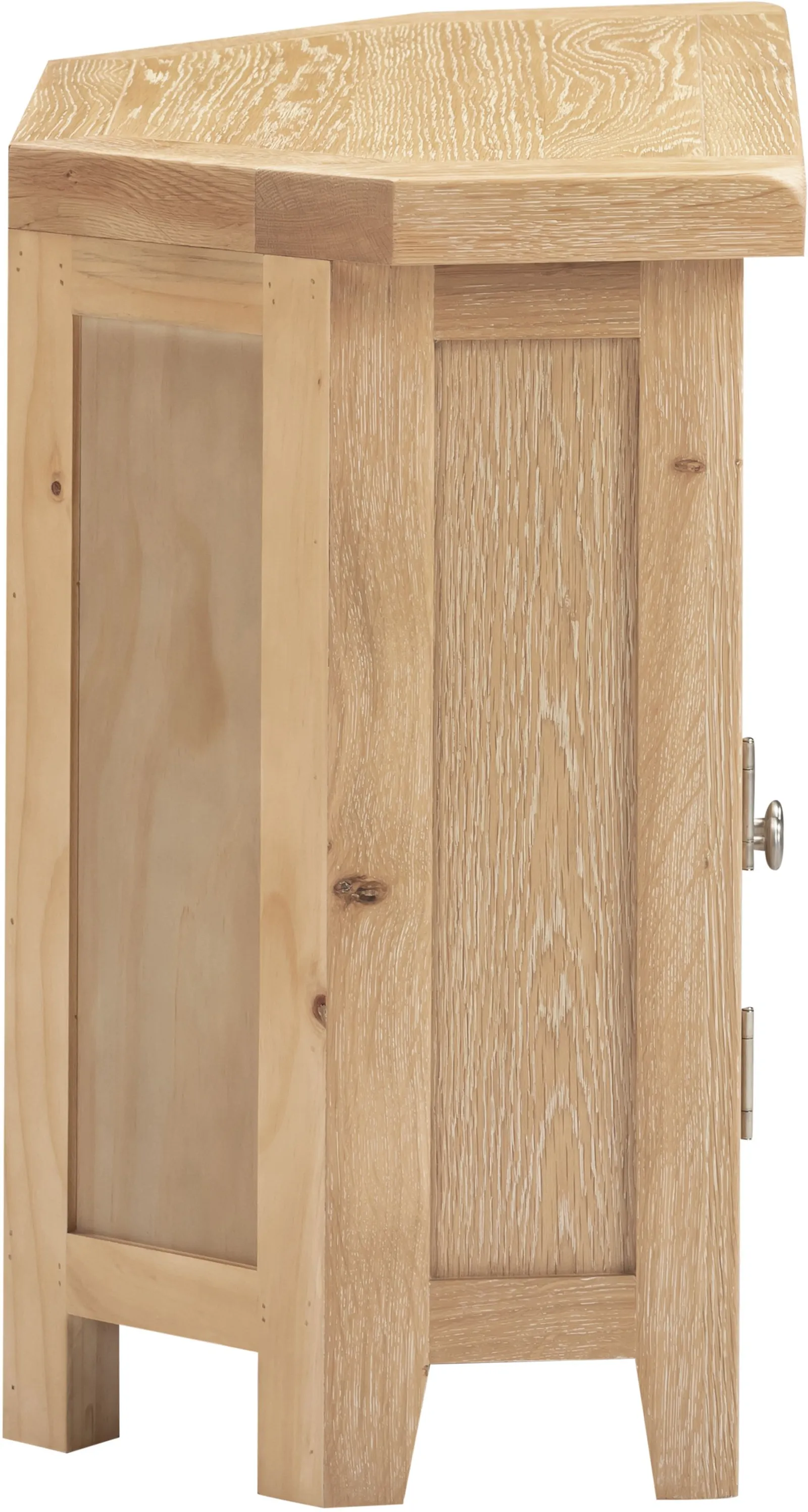 Seconique Windsor Ivory Corner TV Unit (Fully Assembled) in Light Oak 5