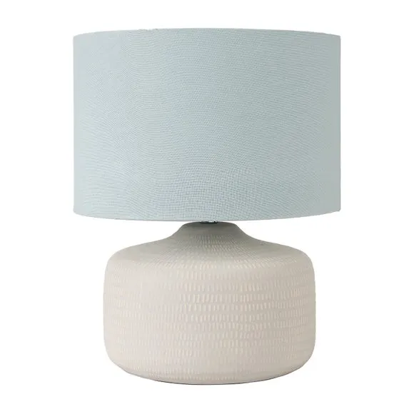 Kai Duck Egg Textured Ceramic Table Lamp 2
