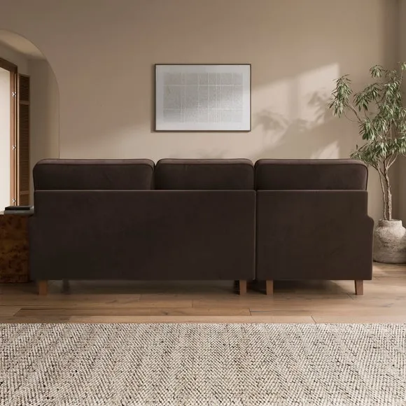 Beatrice II Velvet Corner Chaise Sofa 2