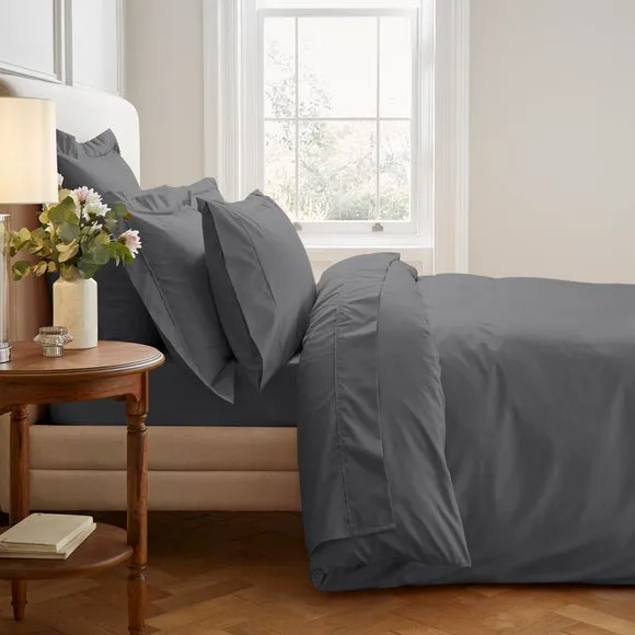 Dorma Crisp & Fresh 400 Thread Count Egyptian Cotton Percale Flat Sheet 2