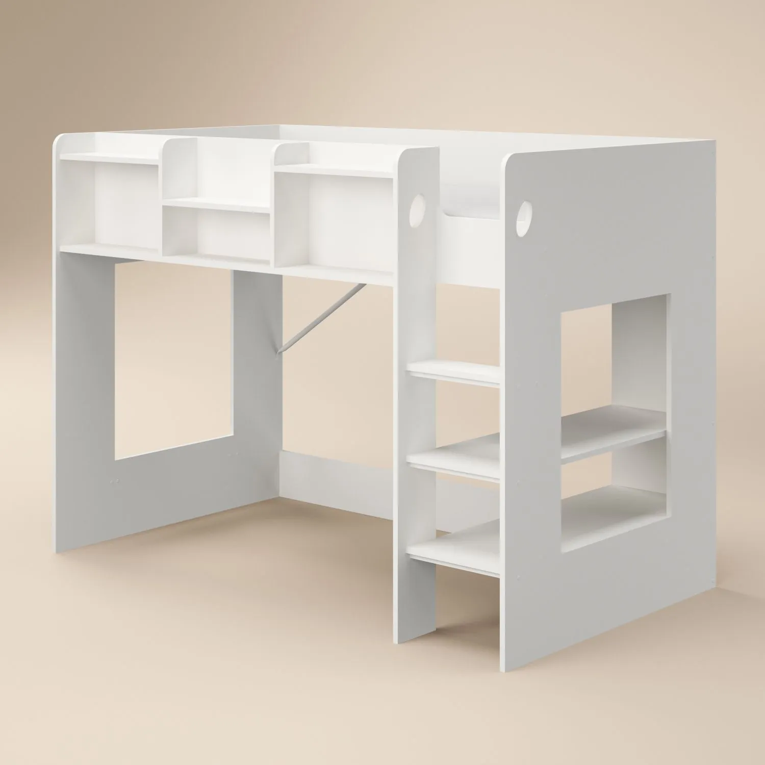 Flair Wizard Mid High Sleeper Bed in White 3