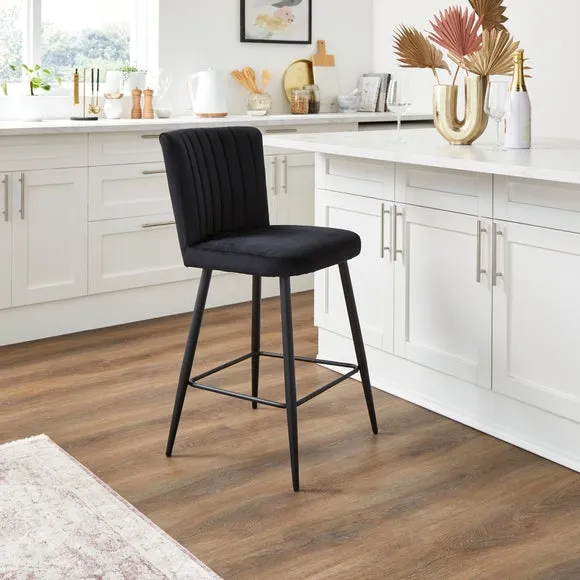 Taylor Counter Height Stool, Velvet 1