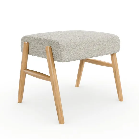 Alpine Spindle Boucle Footstool 4