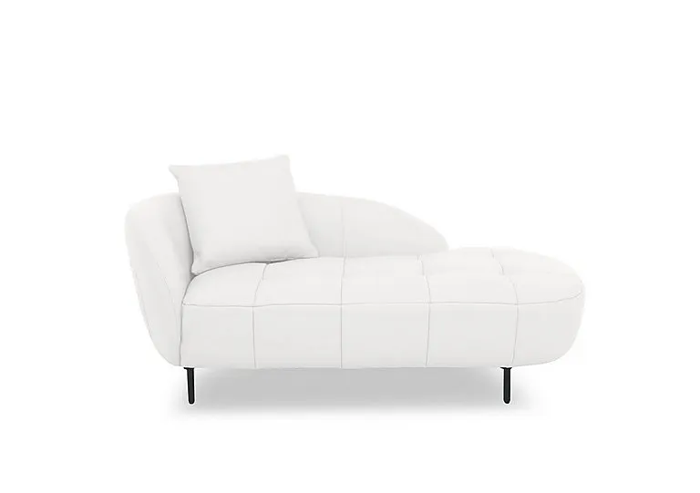 Bridgerton Leather Chaise - BV Star White
