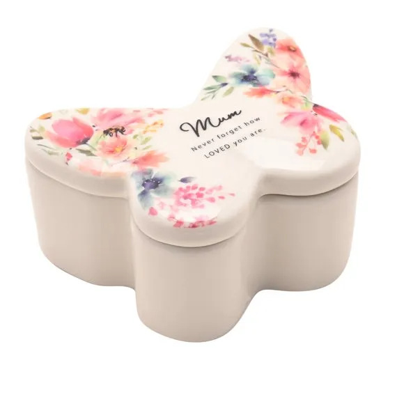 The Cottage Garden Butterfly Ceramic Trinket Box 2
