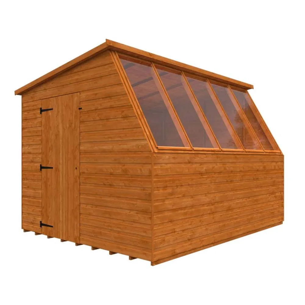 Buttercup Farm 10x8 Jewel Potting Shed 12mm Shed - L295 x W235 x H217 cm in Burnt Orange 4