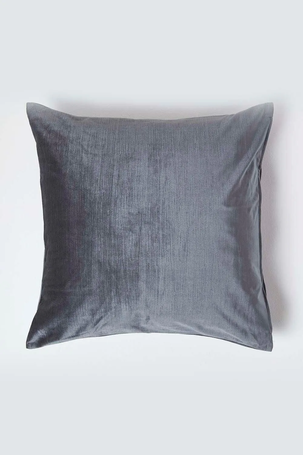 Homescapes Luxury Velvet Cushion Cover in Grey 1