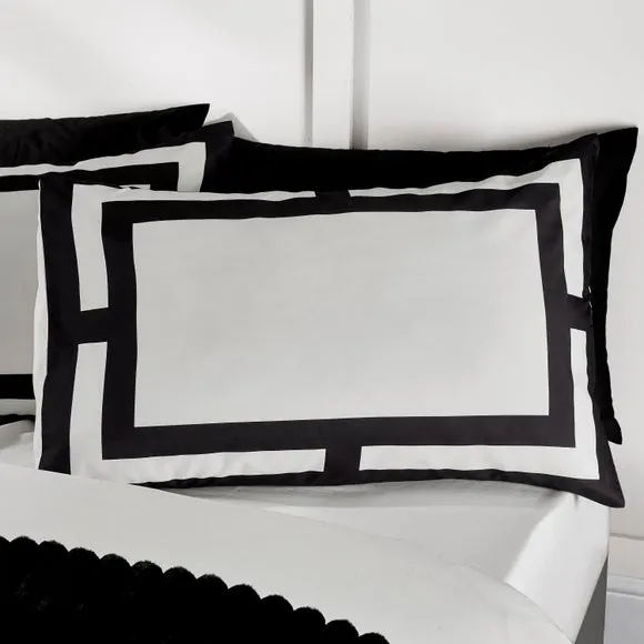 Catherine Lansfield So Soft Mono Panel Duvet Cover & Pillowcase Set 4