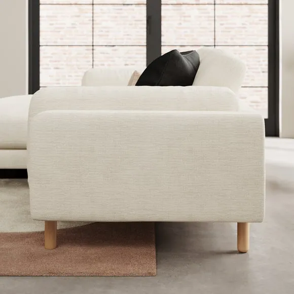 Newton Chunky Tonal Weave Corner Chaise 2