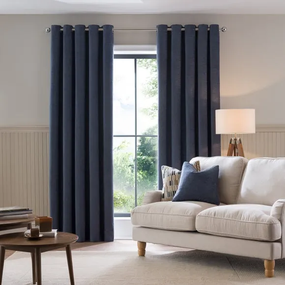 Genoa Chenille Blackout Eyelet Curtains 2