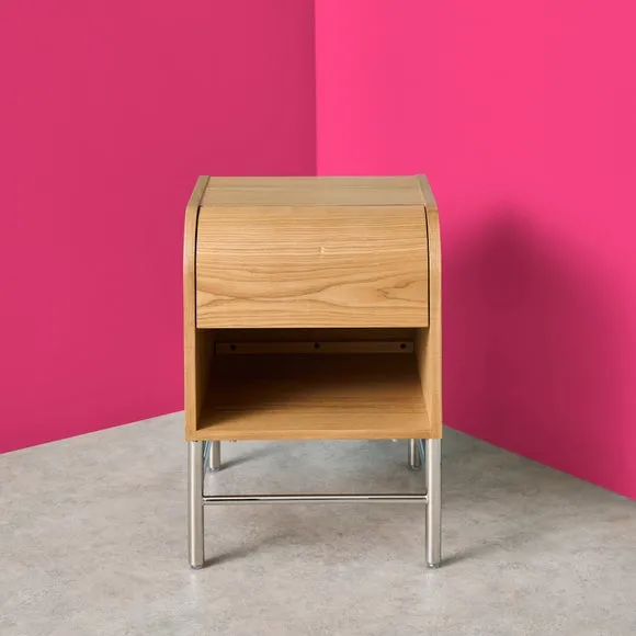 Yinka Ilori Half Log 1 Drawer Bedside Table 3