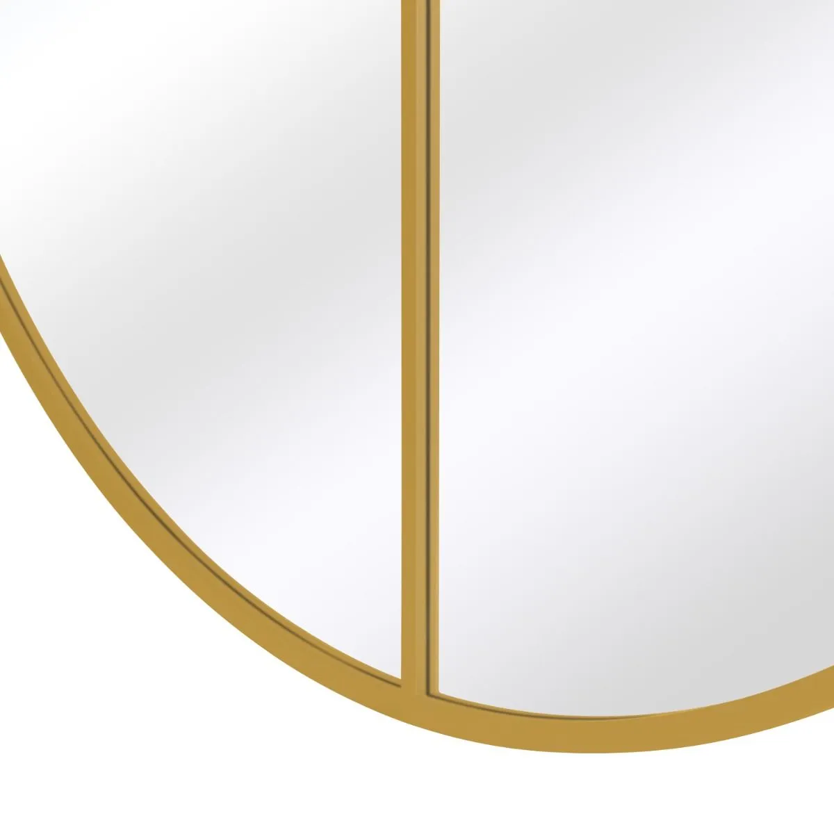 MirrorOutlet Gold Extra Large Circular Window Metal Garden Wall Mirror (180x180cm) 4