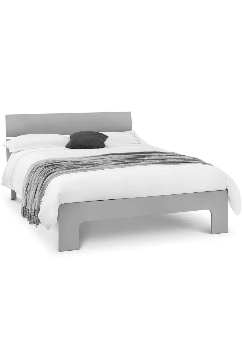 Julian Bowen Manhattan High Gloss Bed in Grey 2
