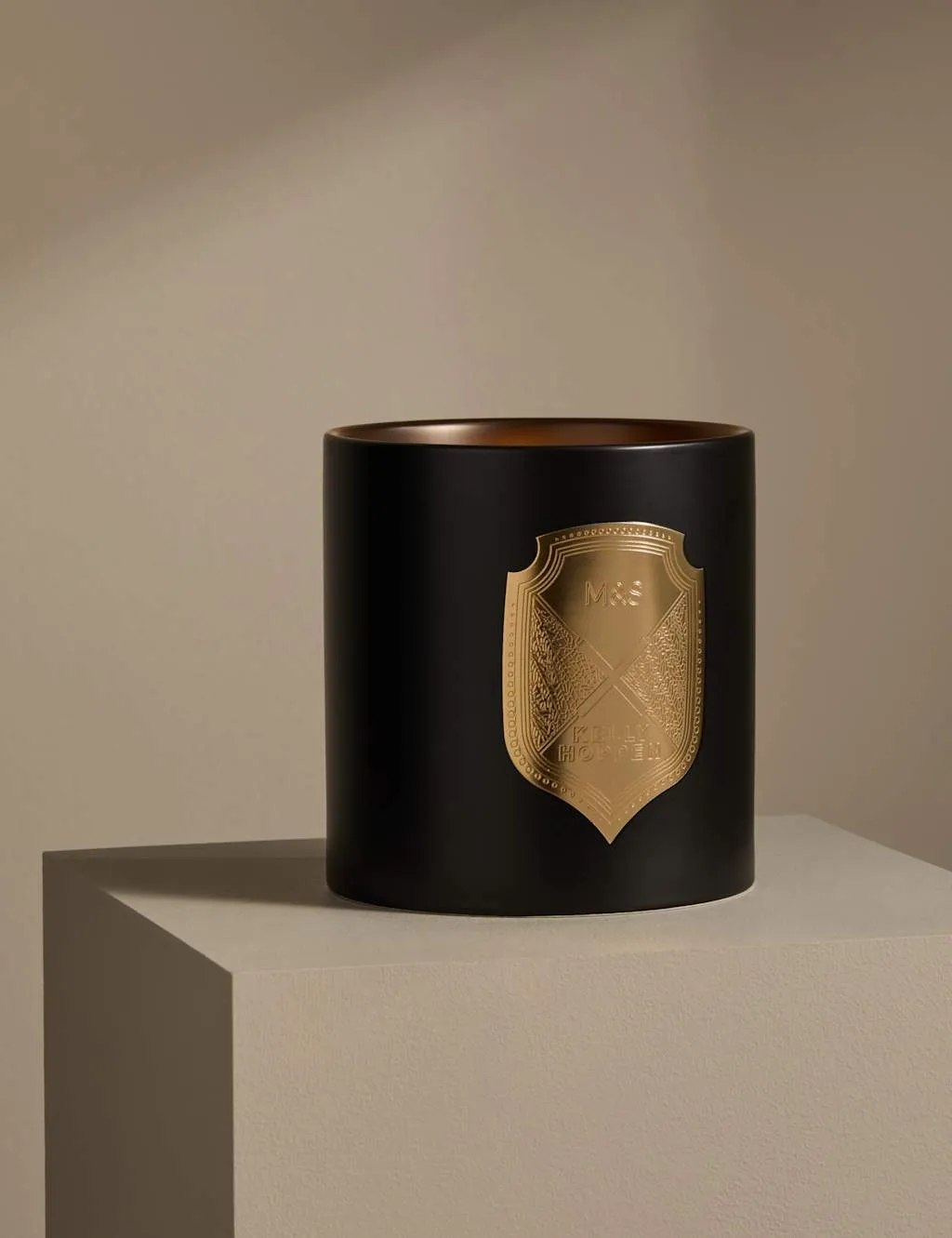 M&S X Kelly Hoppen No.2 Fragrance Decorative 3 Wick Candle Black Mix