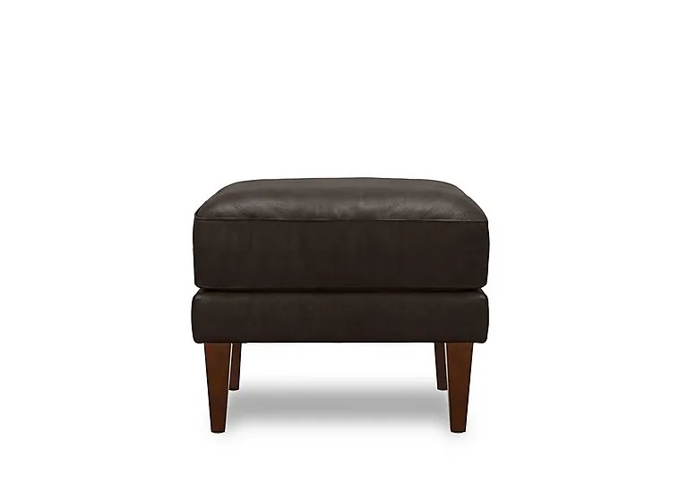 Aspen Leather Wing Chair Footstool - Sofas and Armchairs