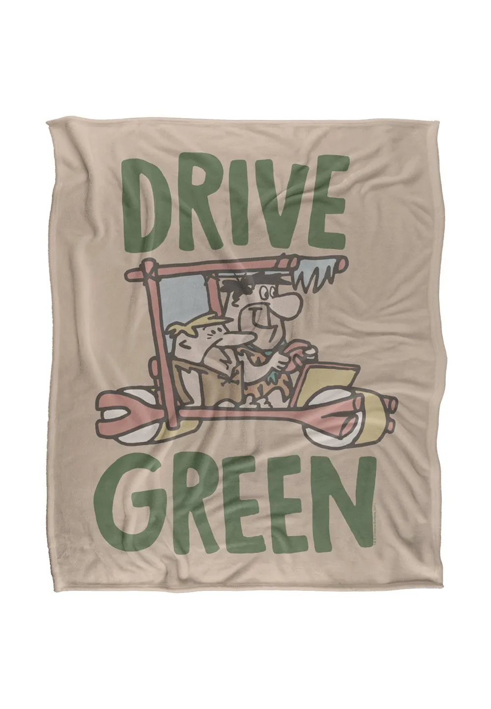 Warner Brothers Flintstones Officially Licensed Silky Touch Super Soft Throw Blanket 152 x 127 cm in White
