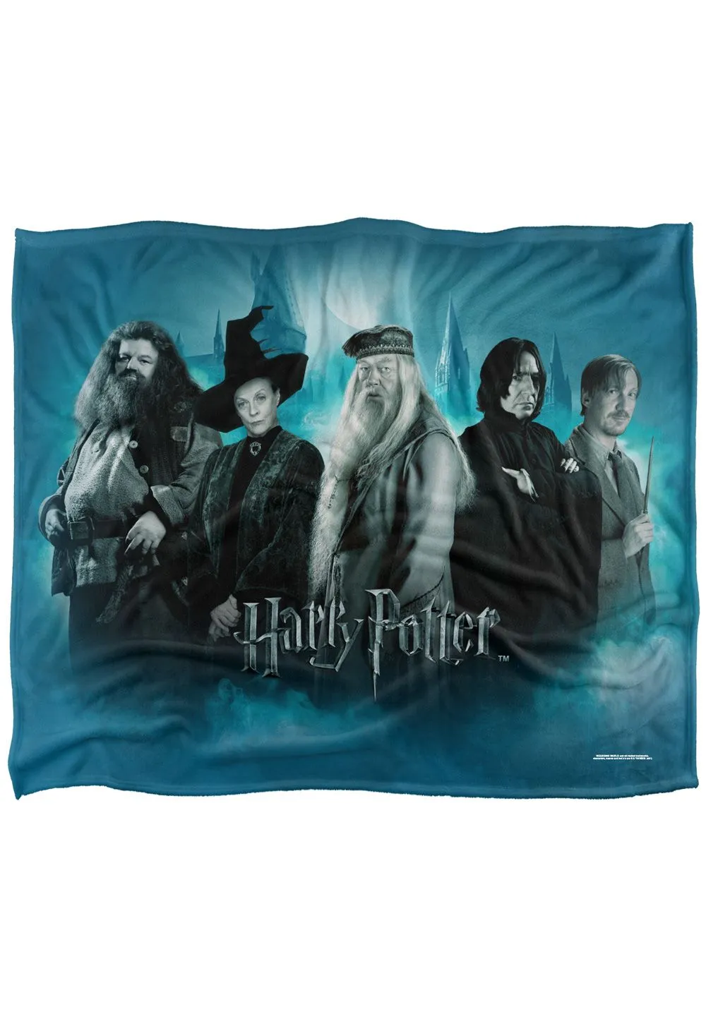 Harry Potter Hogwarts Teachers Officially Licensed Silky Touch Super Soft Throw Blanket 152x127 cm in White
