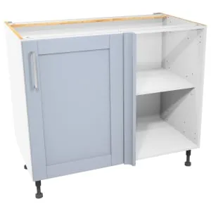 Wickes Ohio Hazy Blue Shaker Corner Base Unit - 1000mm