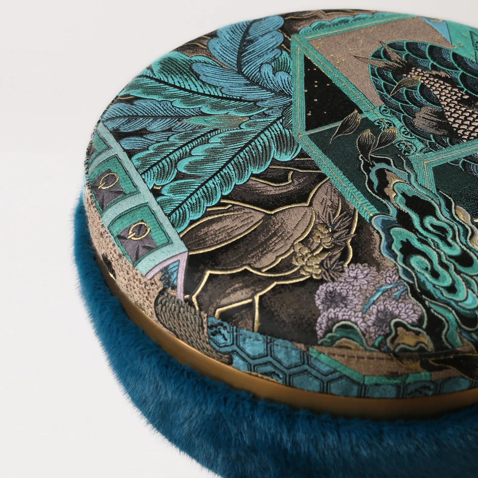 Izzy Bar-Stool, Blue Fabric | Barker & Stonehouse 3