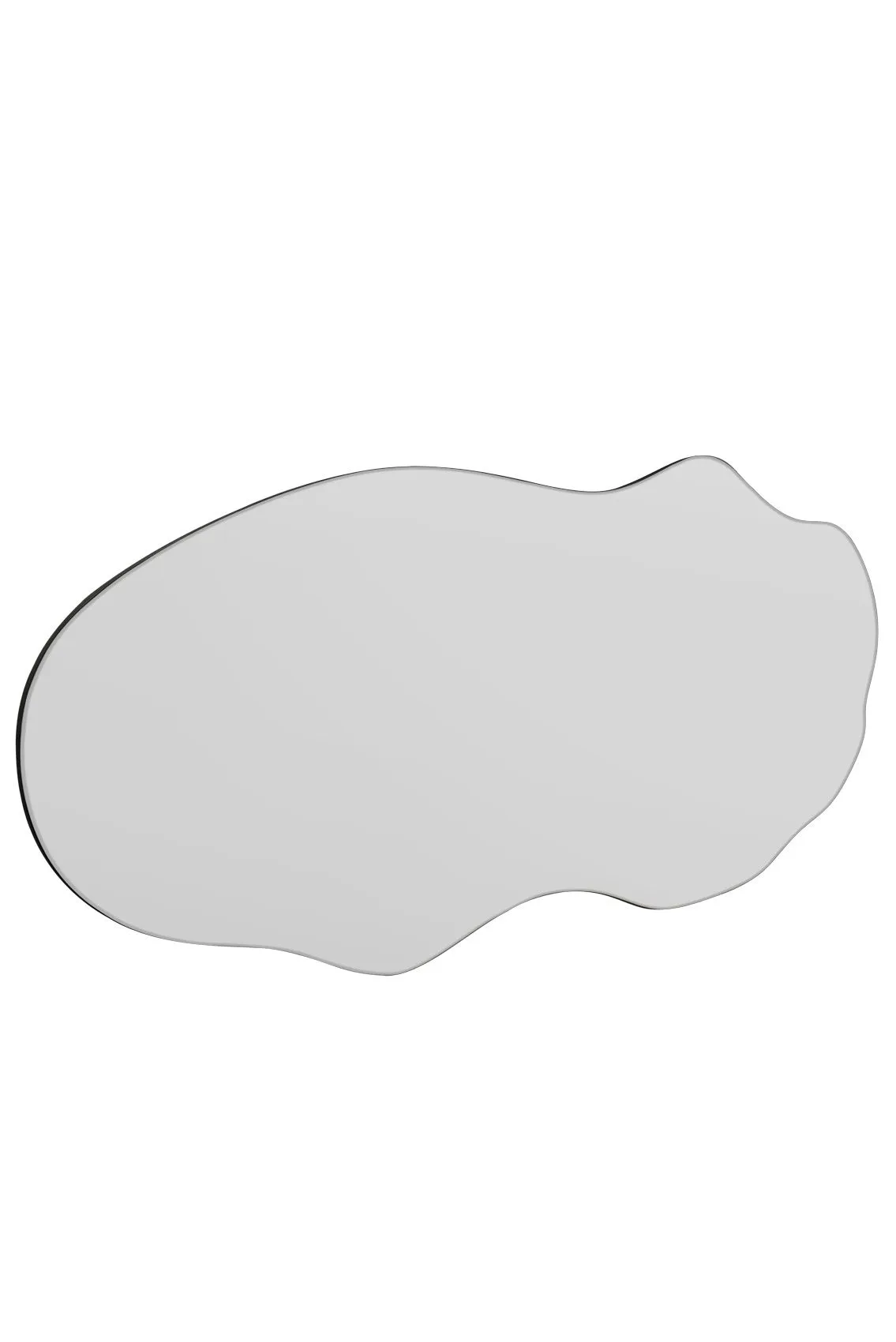 MirrorOutlet The Lacuna - Frameless Pond Wall Mirror 71" X 32" (180CM X 80CM) in Silver 4
