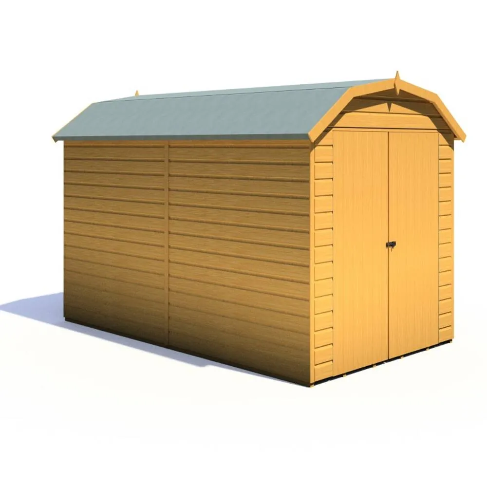Shires Barn 10x6 DD Premium Sheds - L197.8 x W311.4 x H212.8 cm in Brown 3