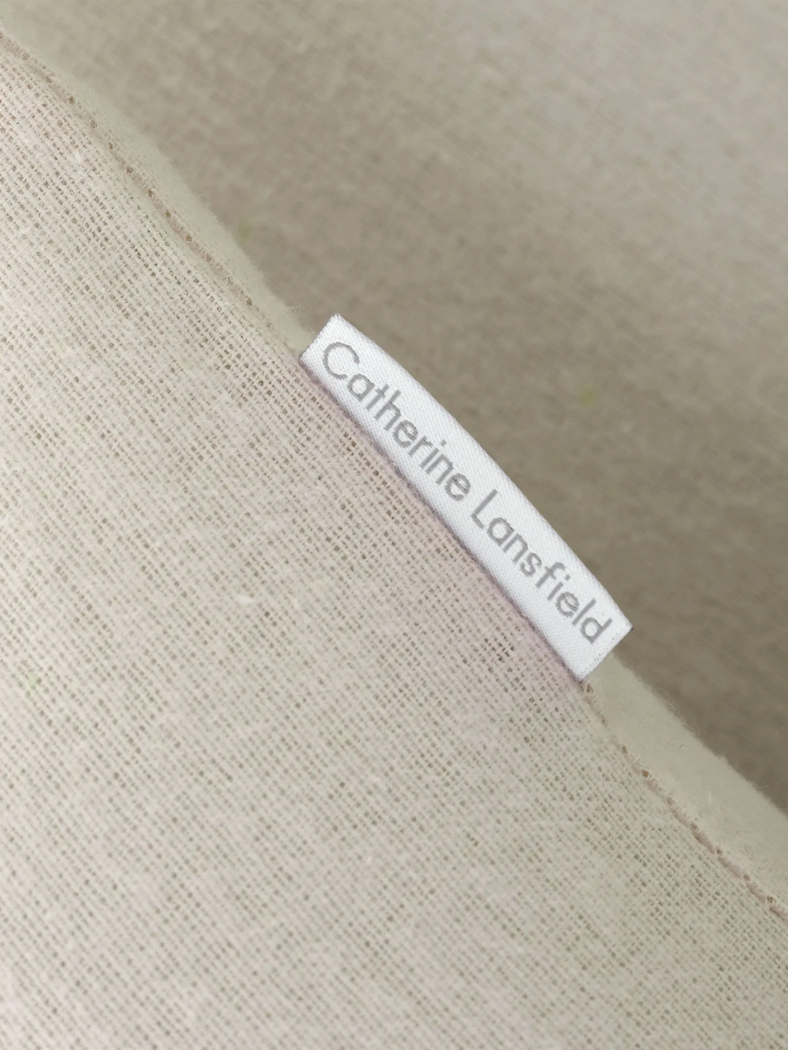 Catherine Lansfield 'Brushed Cotton' Pillowcase Pair in Cream 2