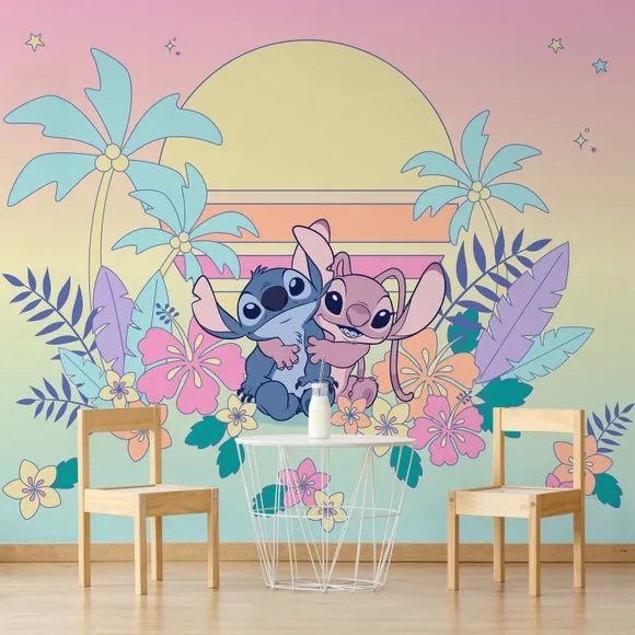 Disney Stitch Ombre Mural 3