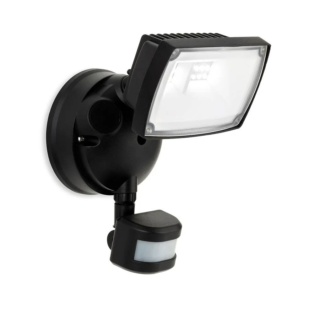 Netlighting Reflex LED Security Single Wall with PIR Black IP54