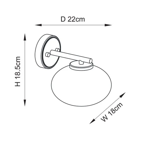 Vogue Jarred Wall Light 6