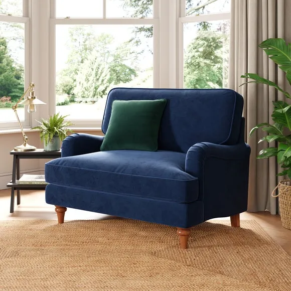 Beatrice II Matte Velvet Single Snuggle Sofa Bed 2