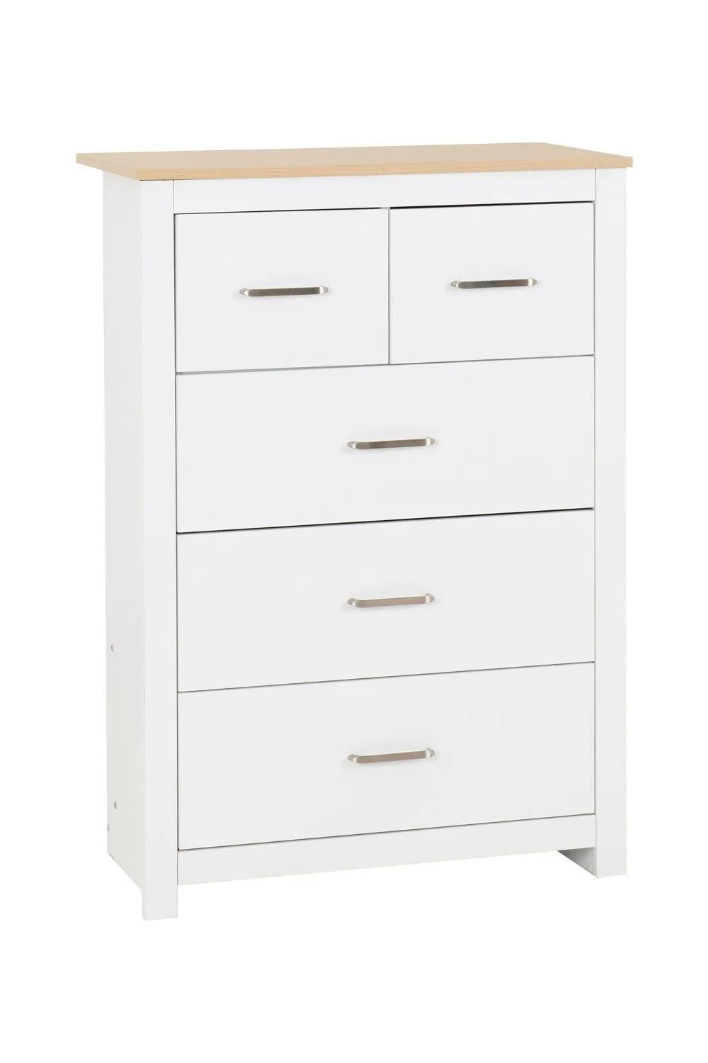 Seconique Portland 3+2 Drawer Chest in White 2