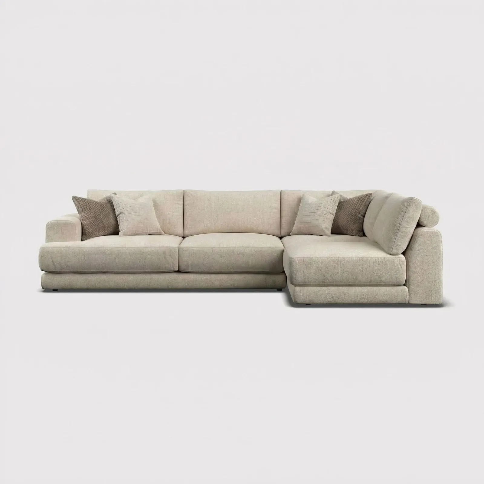 Lomax Large Corner Lhf, Neutral Fabric | Barker & Stonehouse
