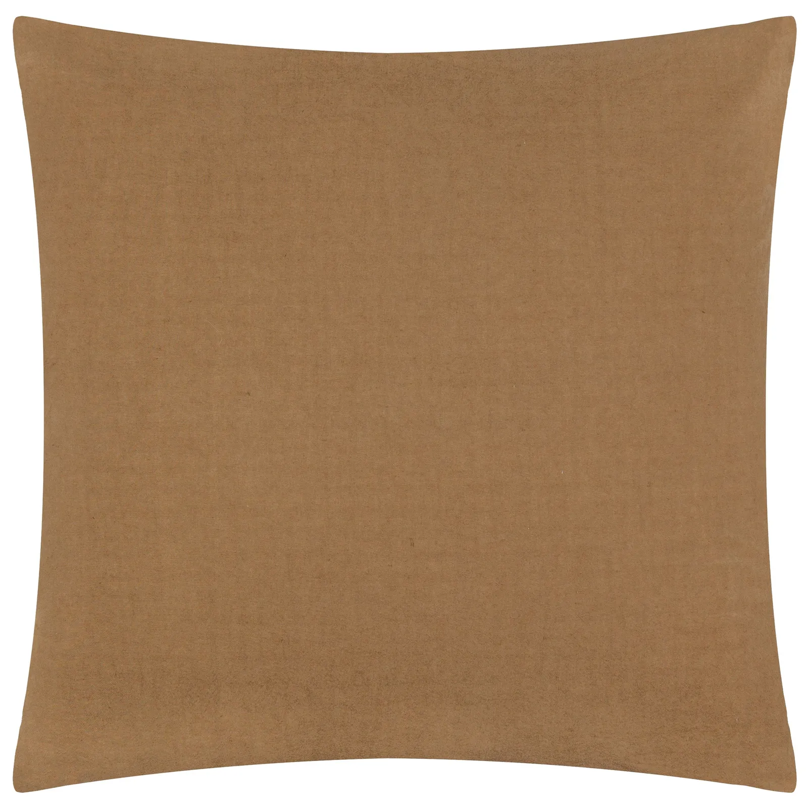 Yard Tryfan Textured 100% Cotton Cushion in Light Brown 3
