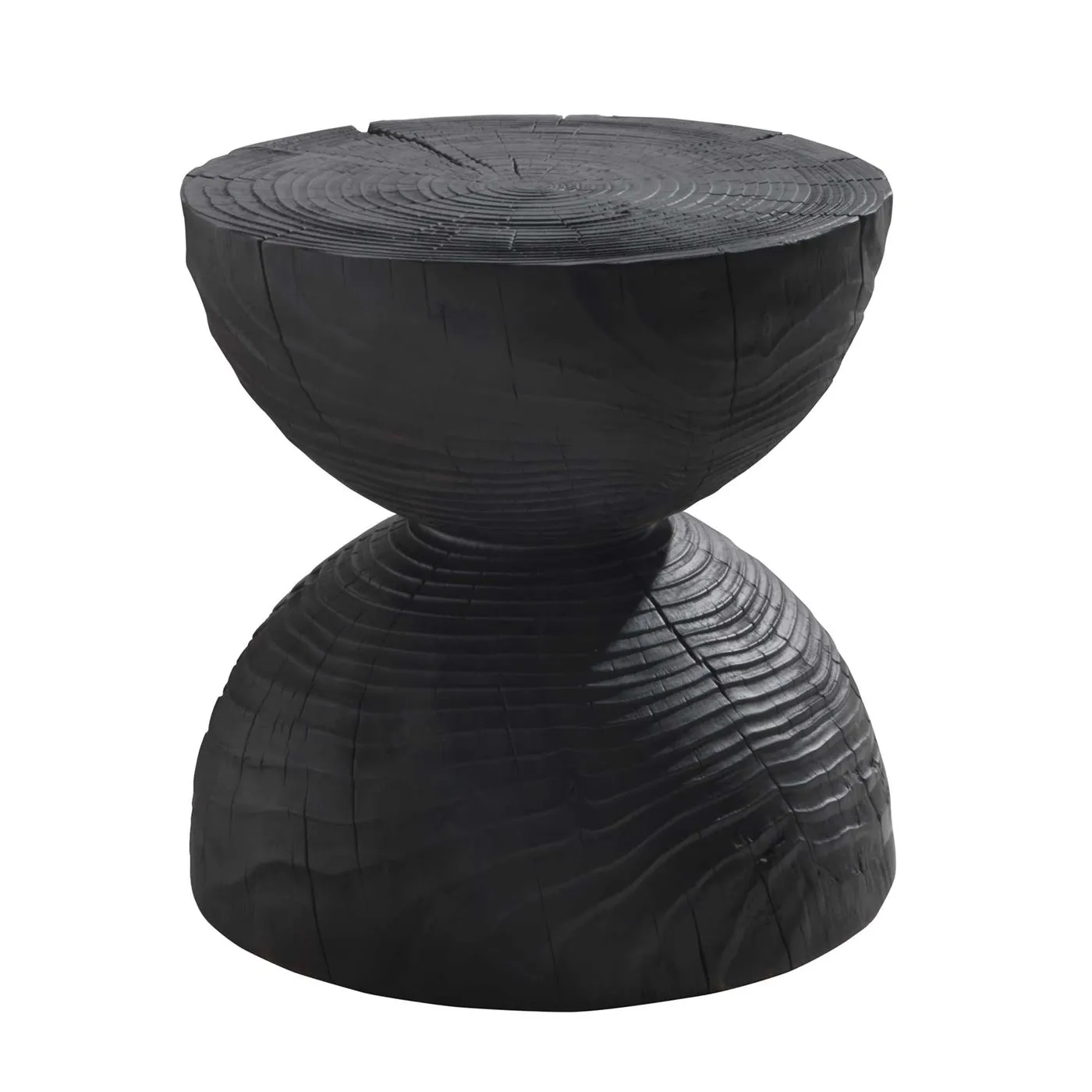 Riva 1920 Clessidra Wooden Stool, Vulcano