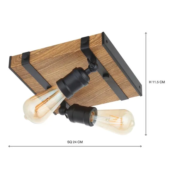 Fulton 2 Light Bathroom Flush Ceiling Light 5
